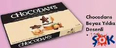 CHOCODANS BEYAZ YILDIZ DESENLİ ÇİKOLATA 125 G